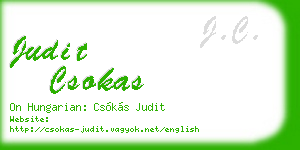 judit csokas business card