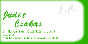 judit csokas business card